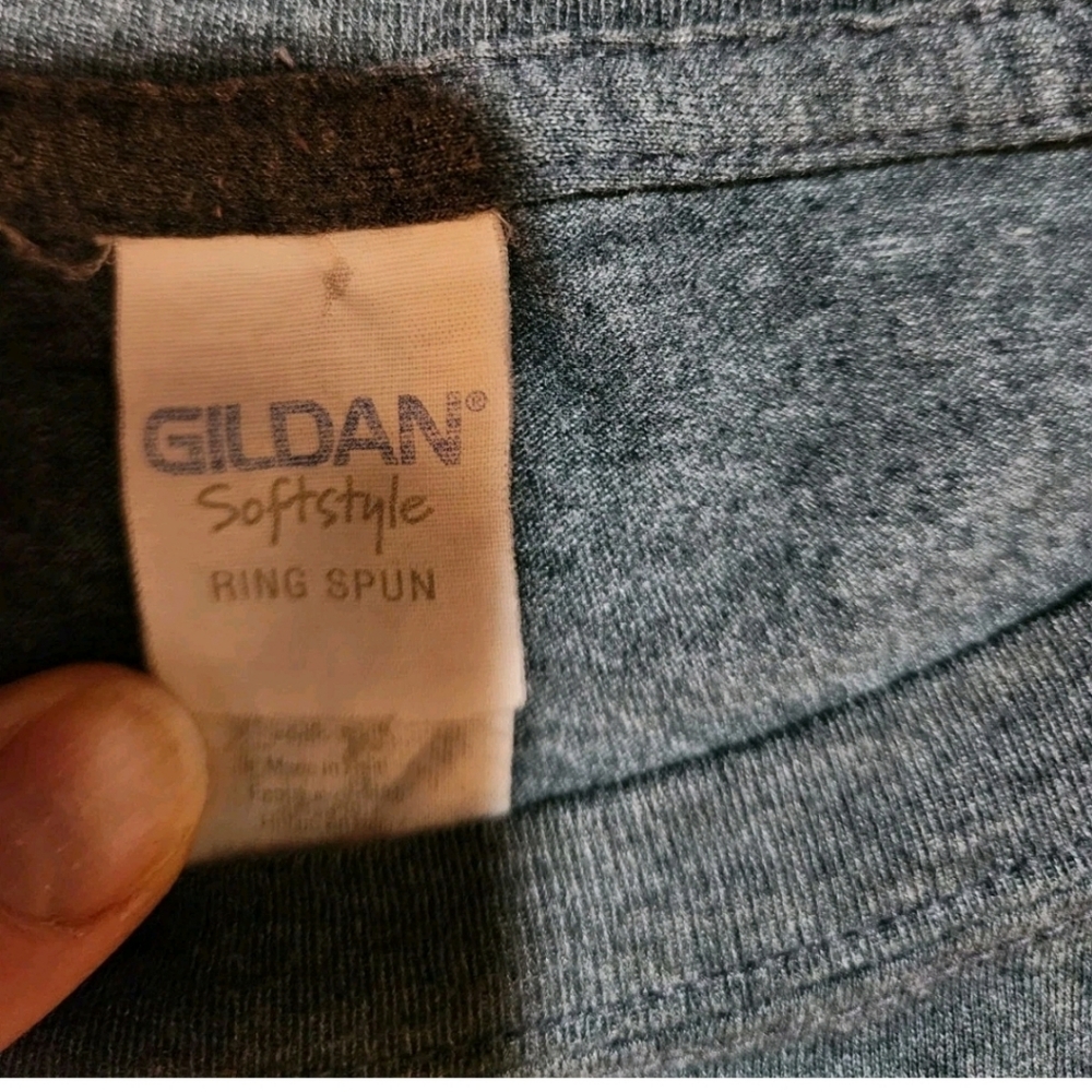 Gildan Charcoal Duck Duck Grey Duck Graphic Tee - Picture 4 of 8